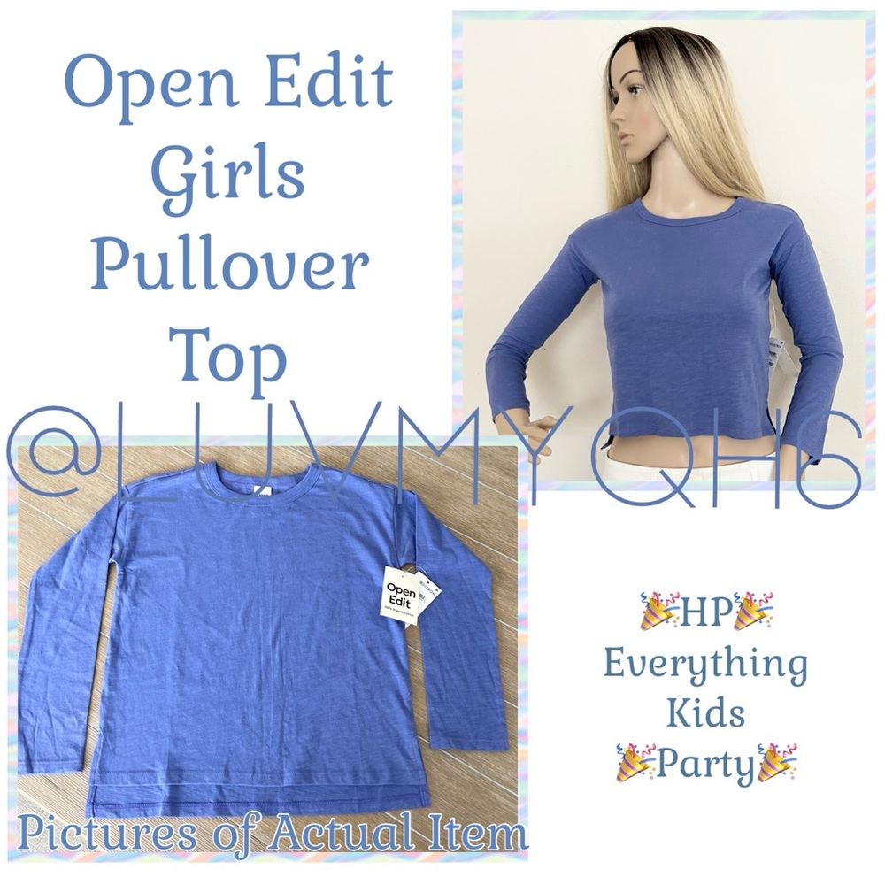 Open Edit Girls Pullover T-Shirt🎉HP🎉